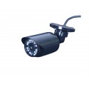 Camera de surveillance WA-150PAL CCTV noire IR 24 LED IR CUT - Couleur 800TVL métal - Waterproof