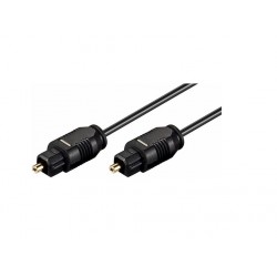 CABLE Optique Audio 2M-  TOSLINK BLINDE GOLD 4.2mm MALE - MALE longueur 2 m