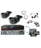 Kit Videoüberwachung  DVR 4 Ausgänge + 2 Kameras WP-500B + 2x 20m BNC Kabel + 1 Adapter 4in1 + 1 Netzteil 5A