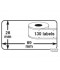 4 x ROLLEN Dymo Label 99010 28x89 mm Thermodrucker 130 Etiketten 100% kompatibel zu Dymo Seiko