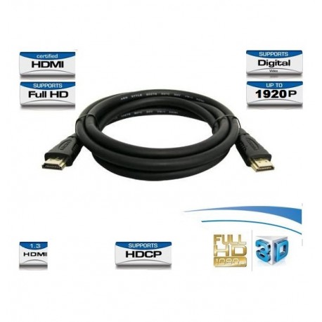 HDMI vergoldet für Full HD, HDCP, Full 1080P, HDTV Plasma, TV, LCD, PS3, XBOX 360, DVD Player