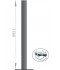 HD-LINE Mast mit Schelle Halterung Antenne BALKON 150 cm für Spiegel Sat Schüssel - Decke & Boden & Dach & Balkon Montage