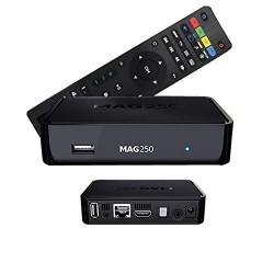 MAG 250 - Décodeur IPTV Multimédia Set Top Box TV Récepteur IP VOD - Compatible WiFi