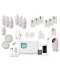 HD-LINE AL-18 Haus-Alarm Kit Wireless GSM SIM + APP + 7 Bewegungsmelder + 7 Türsensoren + 2 Rauchmelder + Sirene