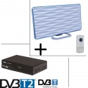 demodulateur DVB-T2 + antenne terrsetre 