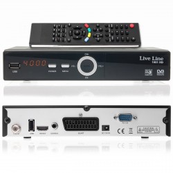 LIVE LINE  1001 HD SD Sat Receiver mit Scart und HDMI Stecker