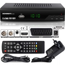 Echosat 2910 S DVB-T/T2 Decodeur Tnt — ✓Full HD [ 1920 x 1080 ] ✓HDMI ✓MPEG-4 ✓AVC ✓MPEG-2 MP ✓1080i ✓1080P Standard ✓ Péritel ✓