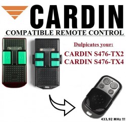 HD-LINE Universal Fernbedienung Garagentor —  Kompatible mit Cardin  ✓S476-TX2  ✓S476-TX4 — Garage Remote Control
