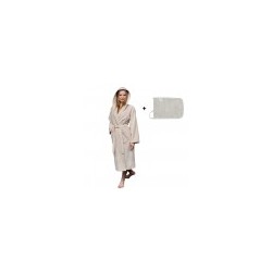 Leyf bathrobe M Size for women and girls 100% cotton certified OEKO-TEX® - soft bathrobe microfiber bathrobe, hood