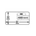 4 x ROLLE Dymo Label 11354 57 mm x 32 mm Thermodrucker 1000 Etiketten 100% kompatibel zu Dymo Seiko