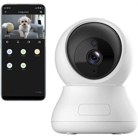 Babyphone  360 °. Caméra Surveillance WiFi Intérieure