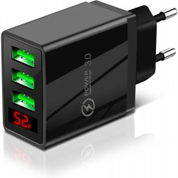 3 USB  A NOIR chargeur 5V