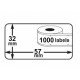2 x ROLLEN Dymo Label 11354 57 mm x 32 mm Thermodrucker 1000 Etiketten 100% kompatibel zu Dymo Seiko