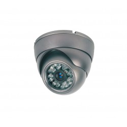 Camera de surveillance MD-200G Dome CCTV gris IR 24 LED - Couleur 420TVL métal