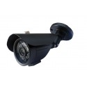 Camera de surveillance WP-500B CCTV noire IR 24 LED IR CUT - Couleur 700TVL métal