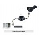 Überwachungskamera WP-500B AHD schwarz IR 24 LED IR CUT - Farbe 720P - Metall