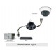 Dome CCTV Farb Überwachungskamera Indoor 700TVL mit IR CUT 22 LED Nacht IR 3,6 mm