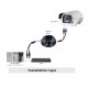 Überwachungskamera kompatibel 960H CCTV Farb Indoor Outdoor HD Effio-E 700TVL Vario Objektiv OSD 30 LED Nacht IR 6-22 mm Linse