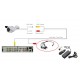 Kit videosurveillance DVR  16  + 8 Camera PL-50W + 8 Camera WA-150PAL + 16x 20m cable BNC + 2 adaptateur 8en1 + 2 alim 5A
