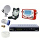 Kit camping: PARABOLE 37CM + LNB SINGLE + SF-500 + ALLUME CIGARE+  Deport IR Jack + Cable 10M + DIGIHOME DSF-300HD 12/220V