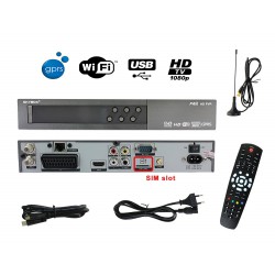 SKYBOX F4S Recepteur satellite Full HD WIFI USB GPRS SIM Slot - Compatible 3G - Avec antenne GPRS !