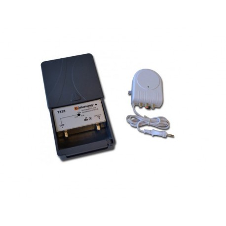 Kit preamplificateur UHF 15-35 dB + alimentation Johannson