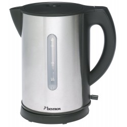 Bestron AWK178 Coffee & Tea Bouilloire sans Fil 1,7 L 2200 W Noir/Inox