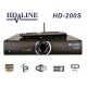 HD-LINE HD-200S Plus Sat and IPTV Receiver HD 1080p LAN WiFi USB PVR + 6 months arabic channels for free