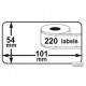 Lot 100 rouleaux étiquettes seiko DYMO 99014 compatibles BLANC labels writer rolls 