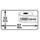 Lot 100 rouleaux étiquettes seiko DYMO 11354 compatibles BLANC labels writer rolls 