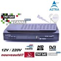 TNTSAT HD CLAYTON 220V/12V Decodeur TNT - HDMI - USB PVR Recepteur satellite numerique