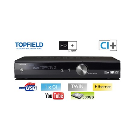 Topfield SRP 2401 CI+ - Terminal numérique HD - Double tuner - HDD 1TB 1000GB - 1 x CI - 1 x CI+ - USB - Ethernet 